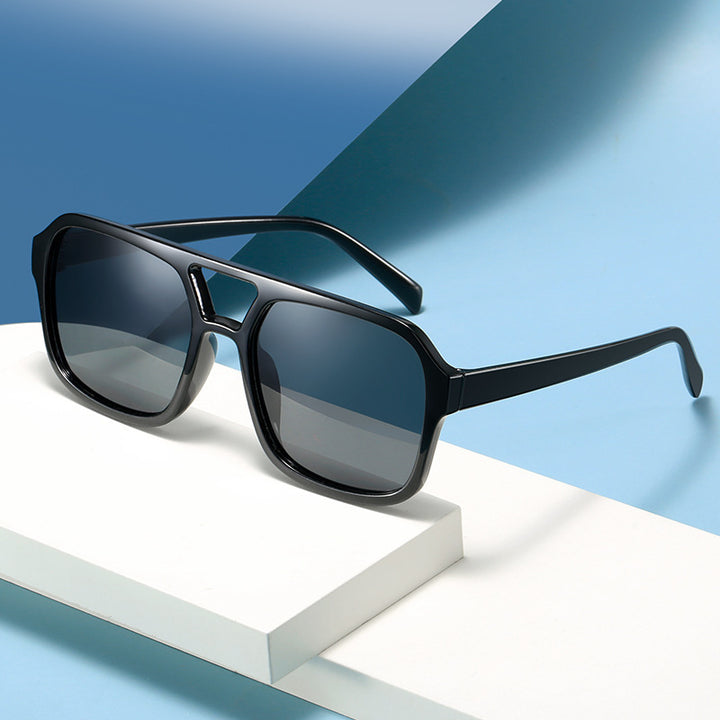 Klare Linse Quadratrahmen Sonnenbrille Karnz