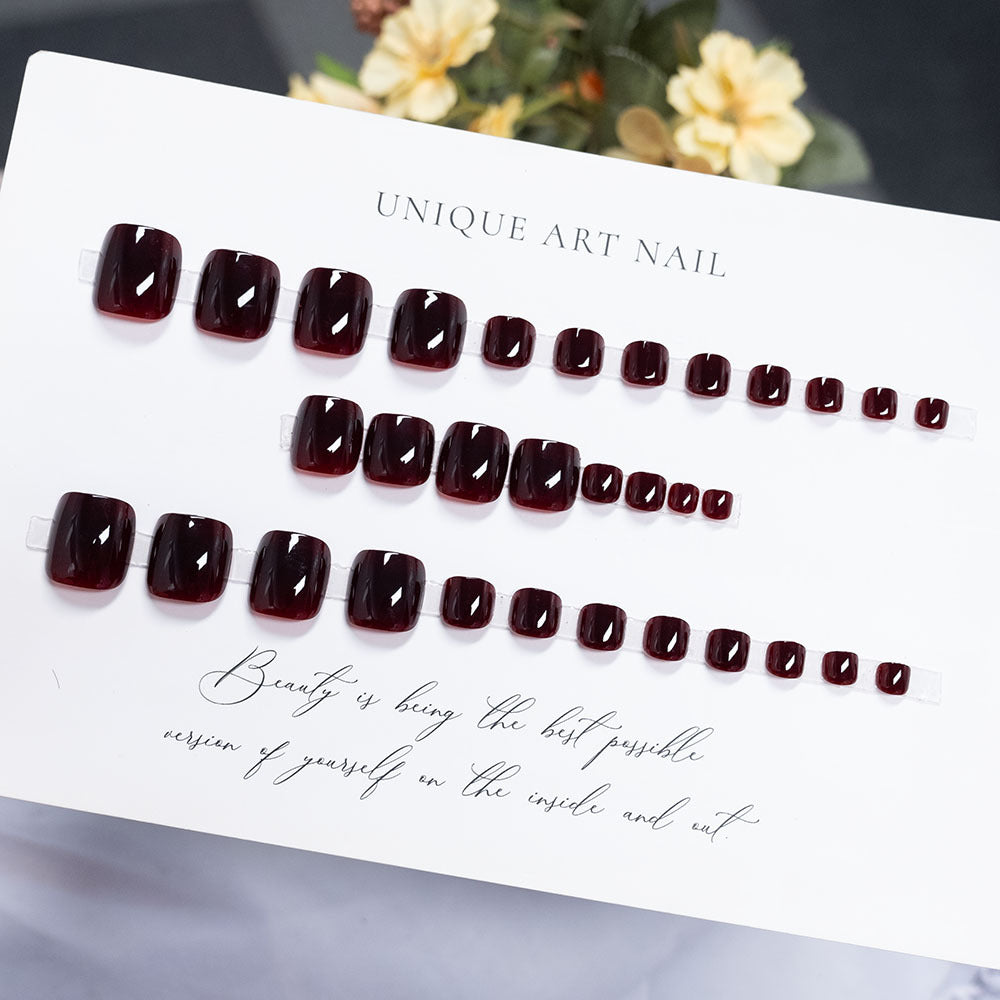 Premium Gel Zehennagel Kunst