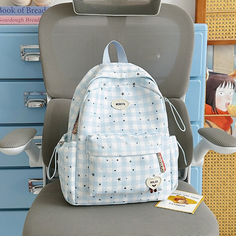 Stylischer kariert Mini Rucksack Karnz