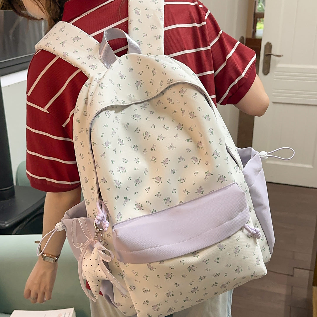 Blumenmuster Casual Rucksack Karnz