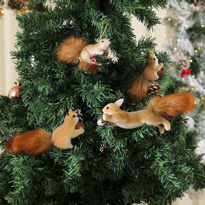 Dekorativer Weihnachts-Eichhörnchen-Ornament-Karnz