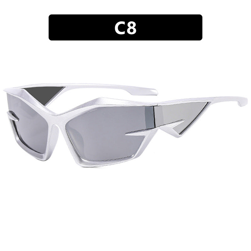 Damen sportliche Sonnenbrille im dynamischen Design Karnz