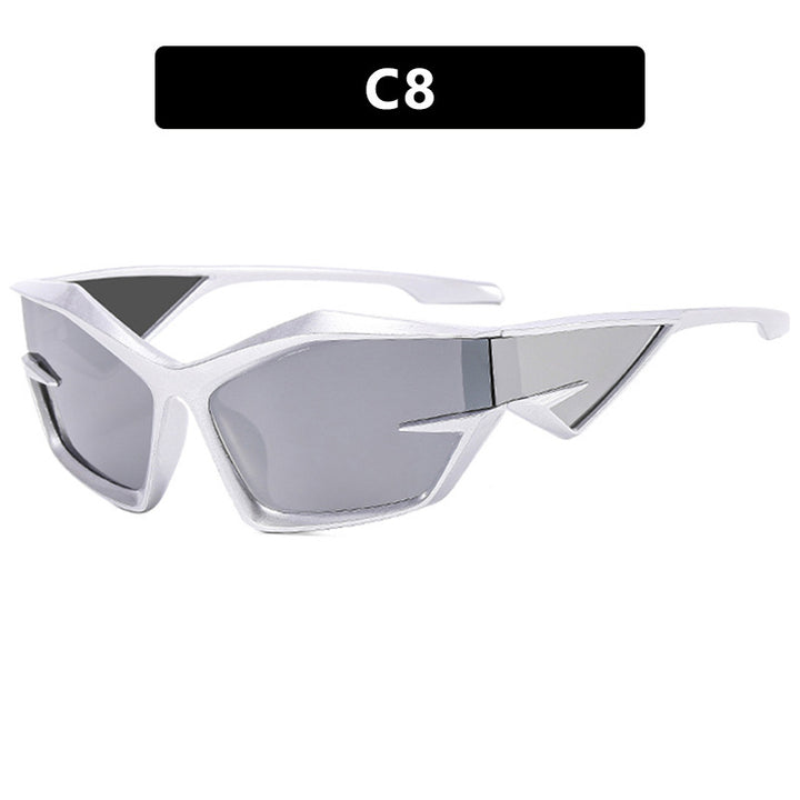 Damen sportliche Sonnenbrille im dynamischen Design Karnz