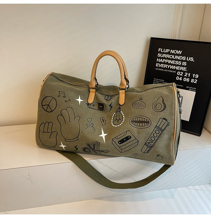 Fun gemusterte Wochenend-Duffle-Tasche Karnz