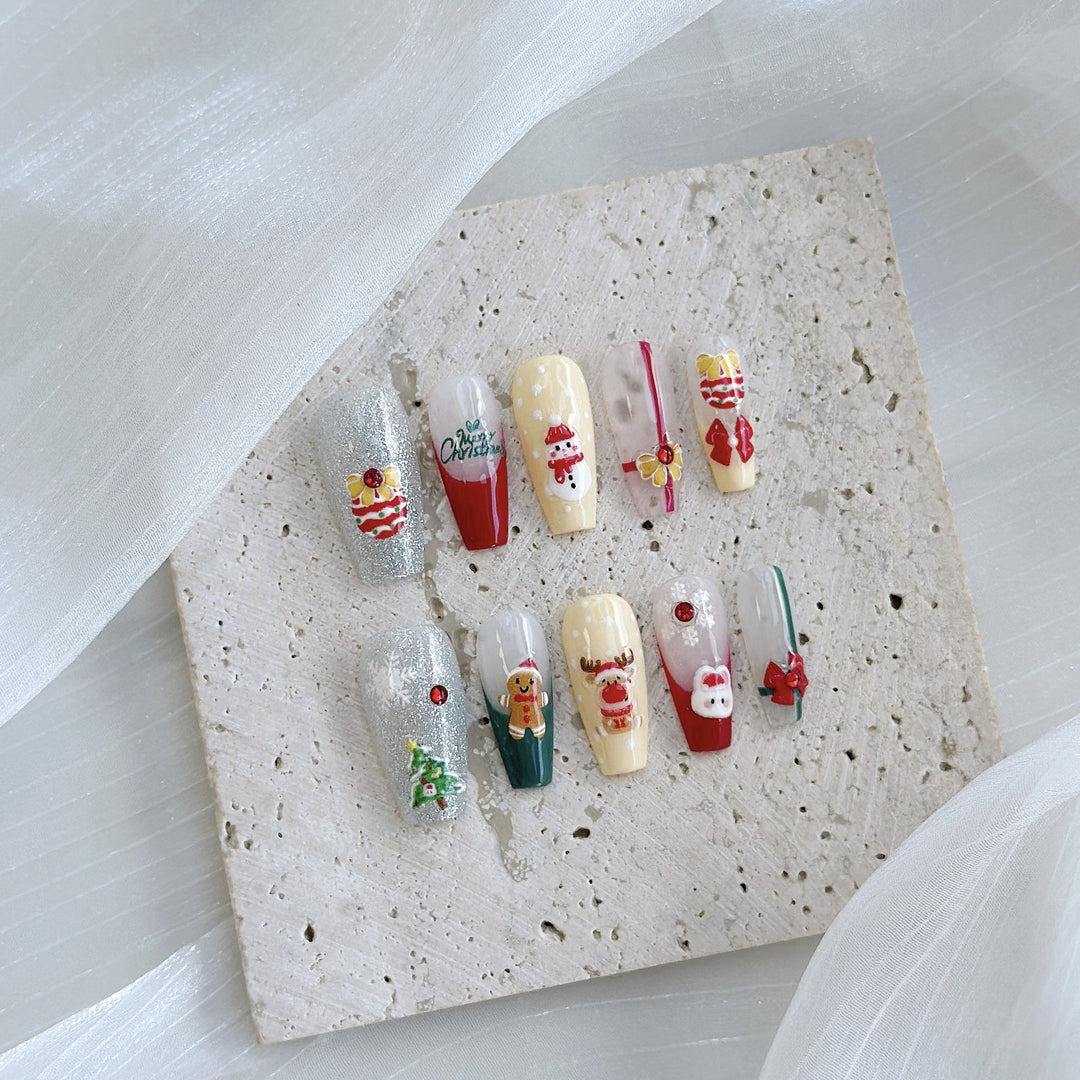 Urlaubs-Themen Press-On Nagelkunst Set