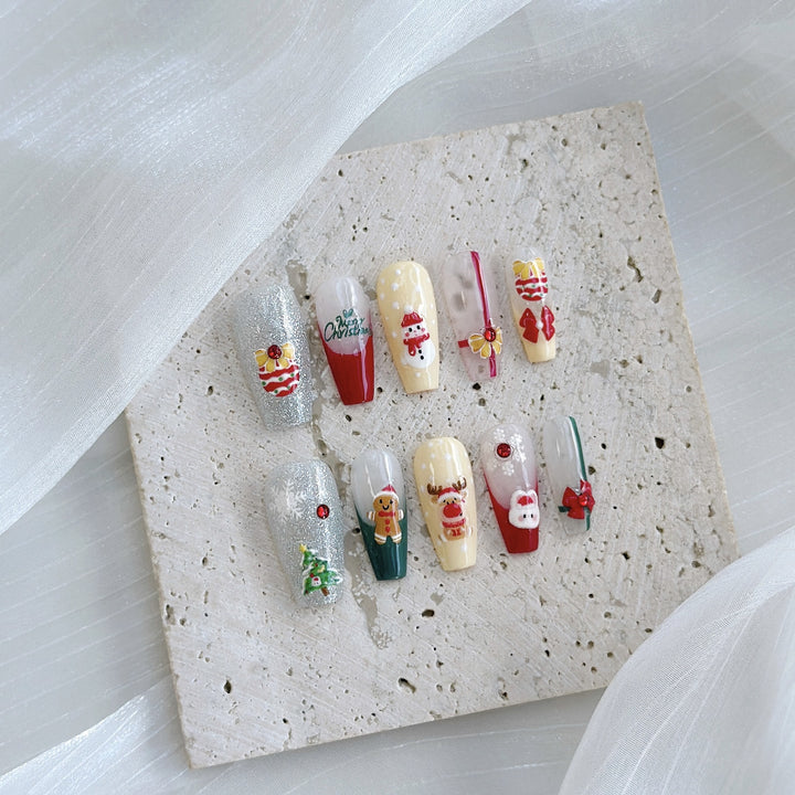Urlaubs-Themen Press-On Nagelkunst Set