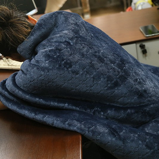 Luxuriöser Fleece Kapuzen-Wickelmantel