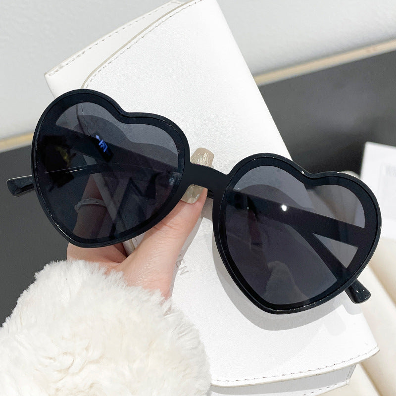 Damen verspielte Herzform Sonnenbrille Karnz
