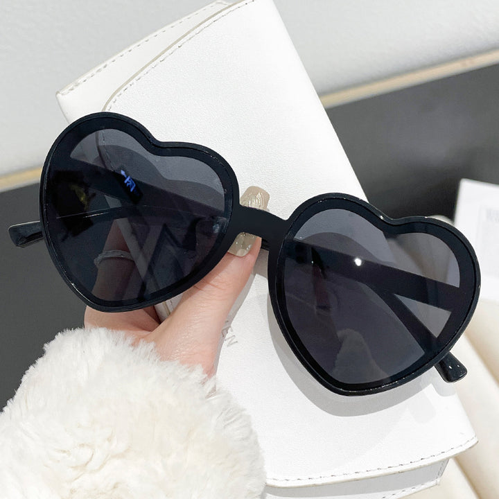 Damen verspielte Herzform Sonnenbrille Karnz