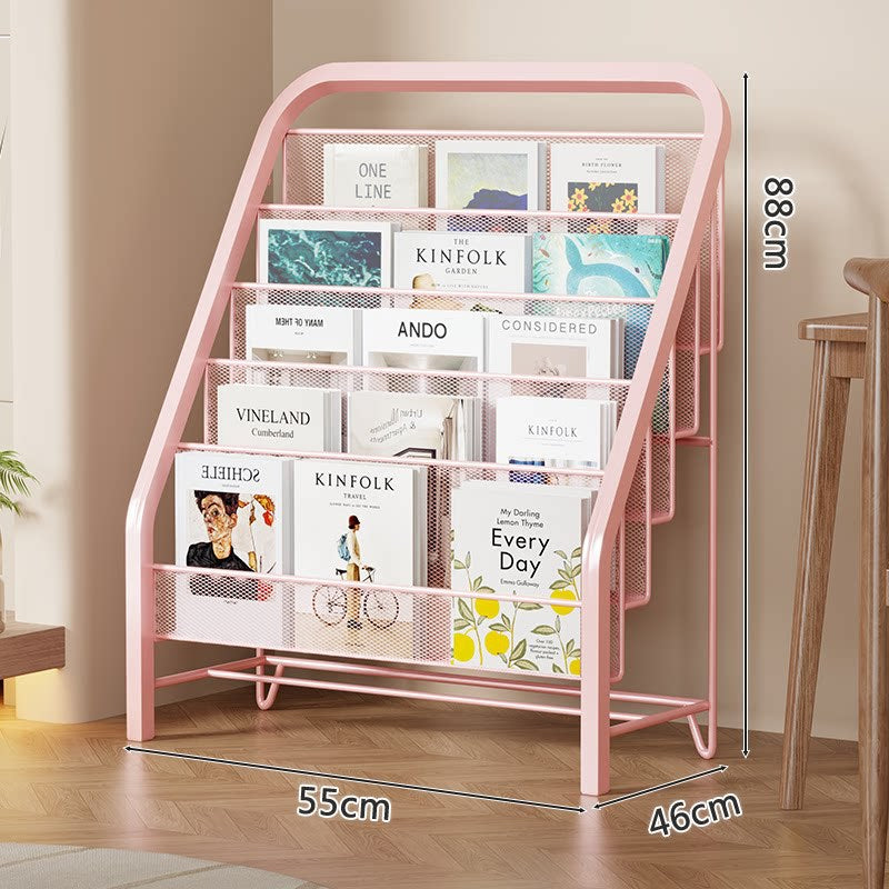 Schräge gestufte Netzboden Buch- und Zeitschriftenständer