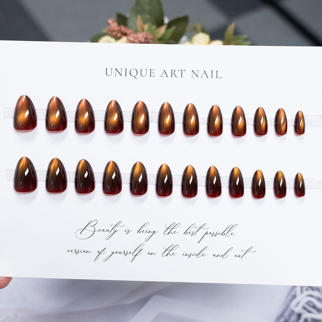Wunderschönes langes Stiletto Press-On-Nagelset