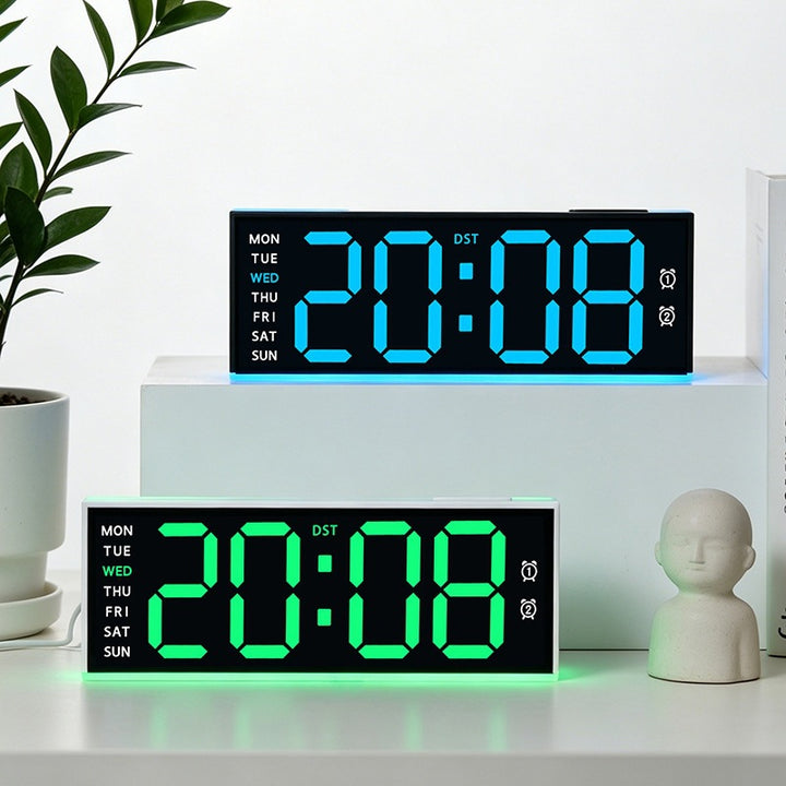 Digitaler Tischwecker mit Großem Led-Display und Dualer Alarmfunktion Karnz