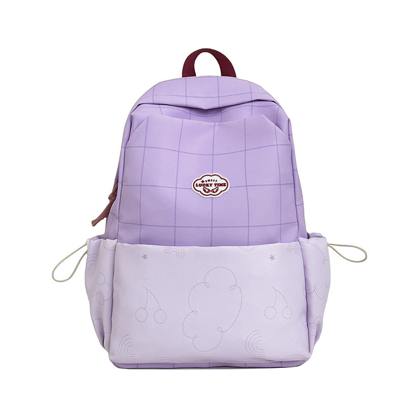 Verspielt gemusterter Schulrucksack Karnz
