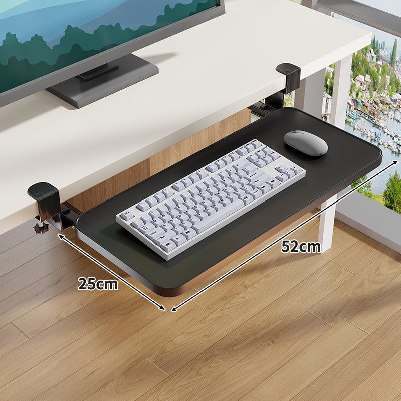 Schraubmontierte Gleitschiene Ergonomische Holzmaserung Tastatur- & Mausplattform