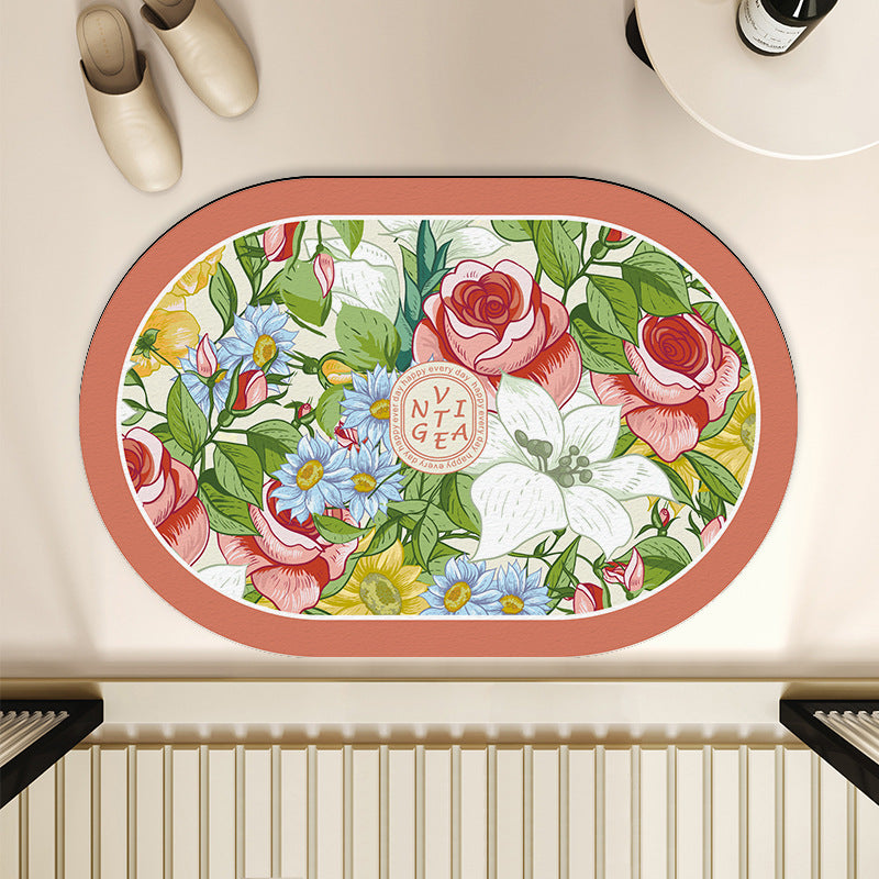 Blumenmotiv Innenbereich Matte
