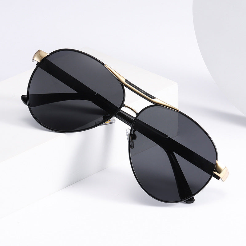 Damen elegante Metall-Sonnenbrille Karnz