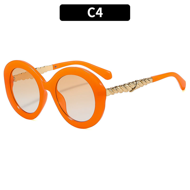 Statement Circle Frame Sonnenbrillen