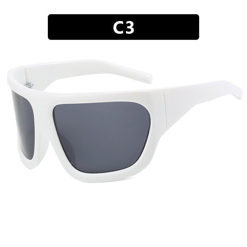 Damen sportliche Oversized-Sonnenbrille Karnz