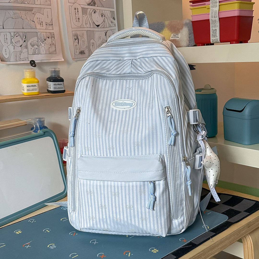 Stylische gestreifte Rucksack Karnz