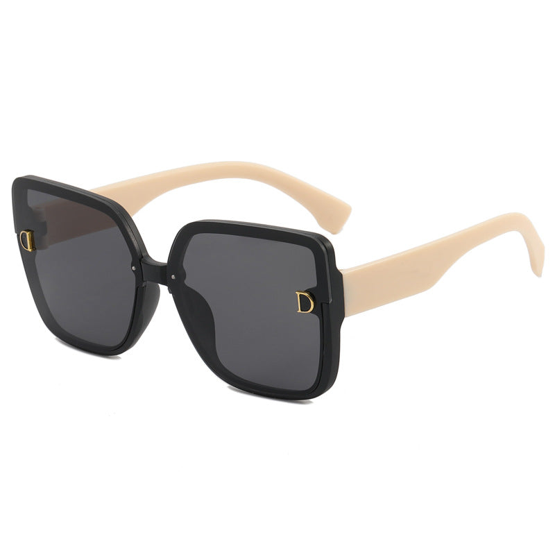 Damen modische quadratische Sonnenbrille im minimalistischen Design Karnz