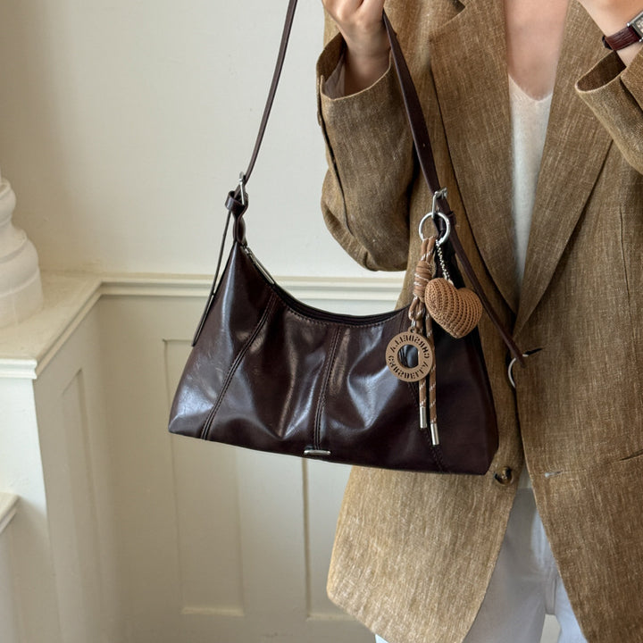 Luxuriöse weiche Leder Schultertasche Karnz