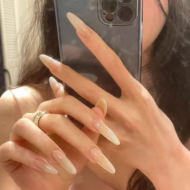 Glossy Square Tip Press-On Nail Set Karnz