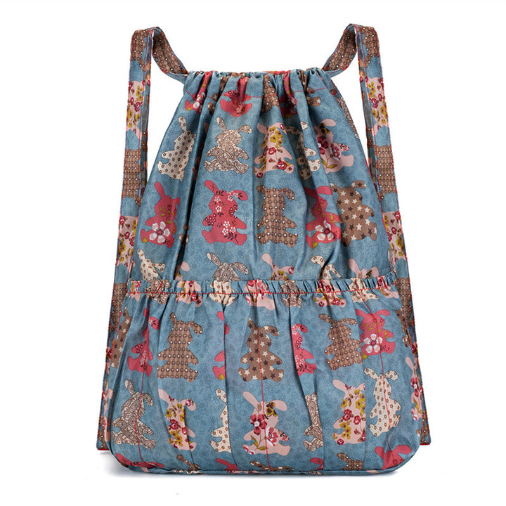 Blumenmuster Zugbeutel Rucksack Karnz
