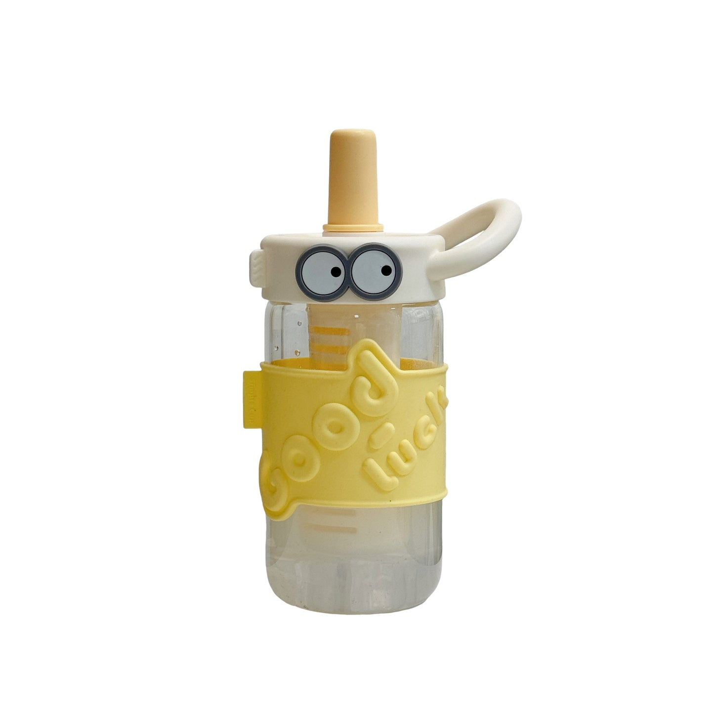 Damen Trinkflasche mit interaktivem Strohhalm und Emotionen Karnz