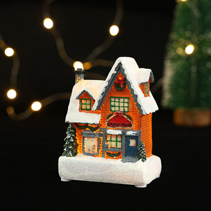 Dekorative Weihnachtsbeleuchtung mit LED-Hausdesign Karnz