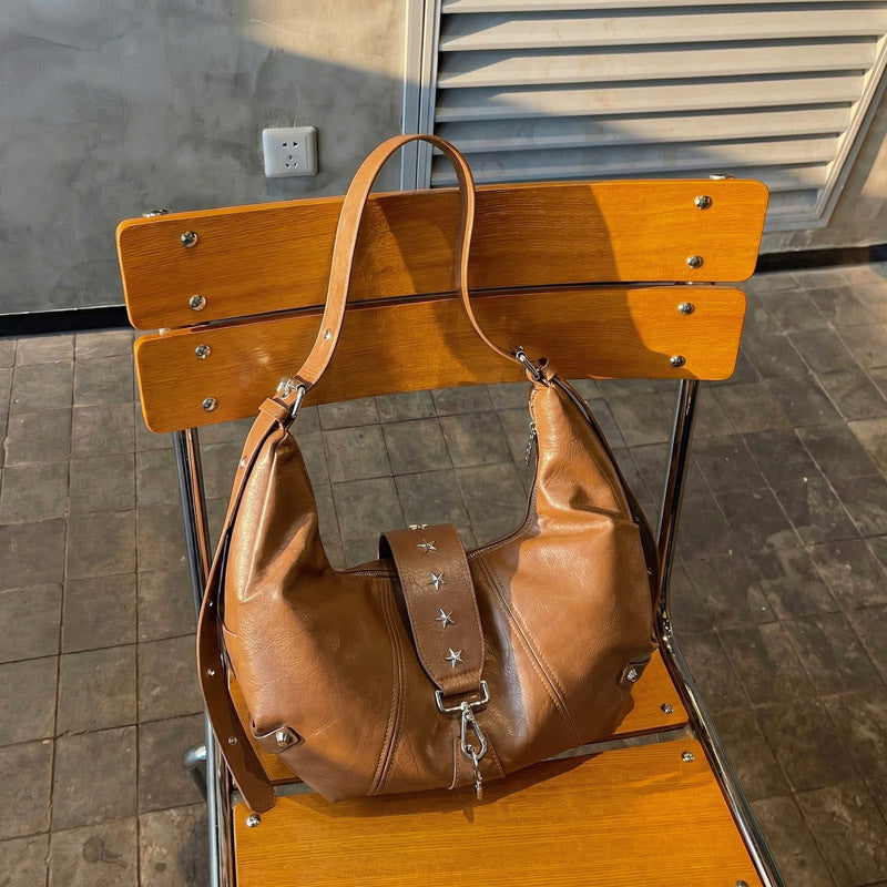 WoChic Leder Hobo Tasche Karnz