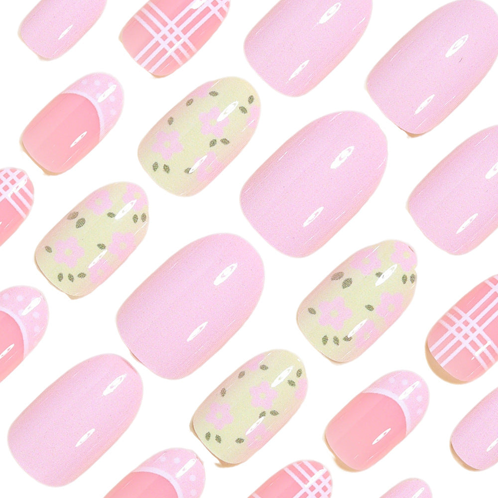 Blumenmuster Press-On Nagelkunst Tipps Karnz