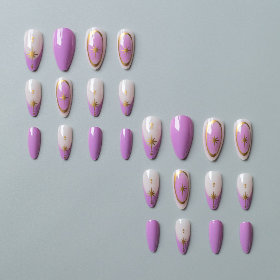 Glamorous Star Motiv Nagelkunst Set