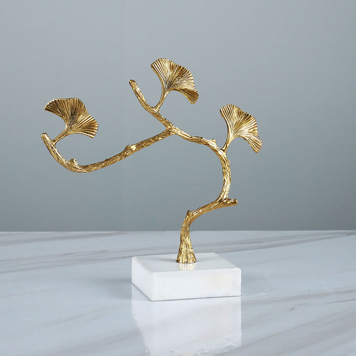 Künstlerische dekorative Ginkgo-Blatt-Skulptur