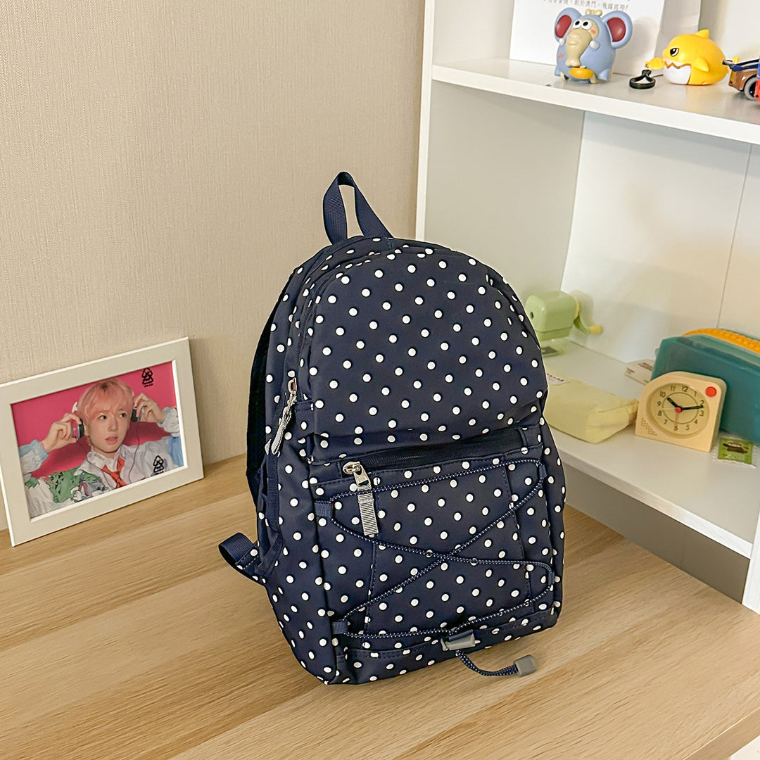 Stylischer Polka-Dots-Rucksack Karnz