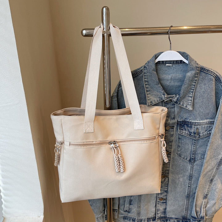Vielseitige Reißverschluss-Canvas-Tasche Karnz