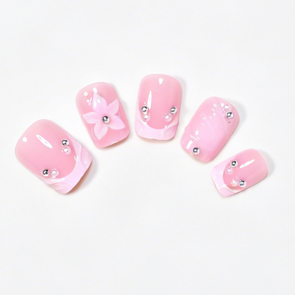 Dekoratives Florales Acryl-Nagelkunst Set Karnz