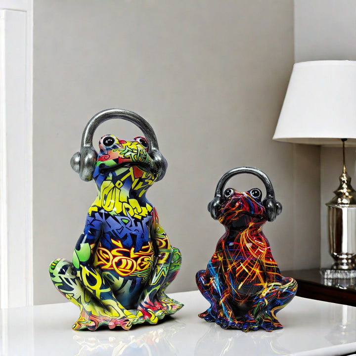 Musikalische Froschskulptur Karnz