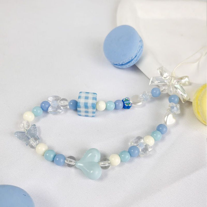Zarte Schmetterlings-Perlen-Handy-Charm Karnz