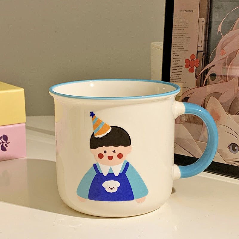Keramiktasse mit Verspieltem Illustrationsdesign Karnz