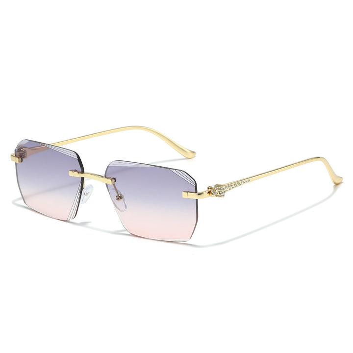 Modetrend Geometrische Schild Sonnenbrille Karnz