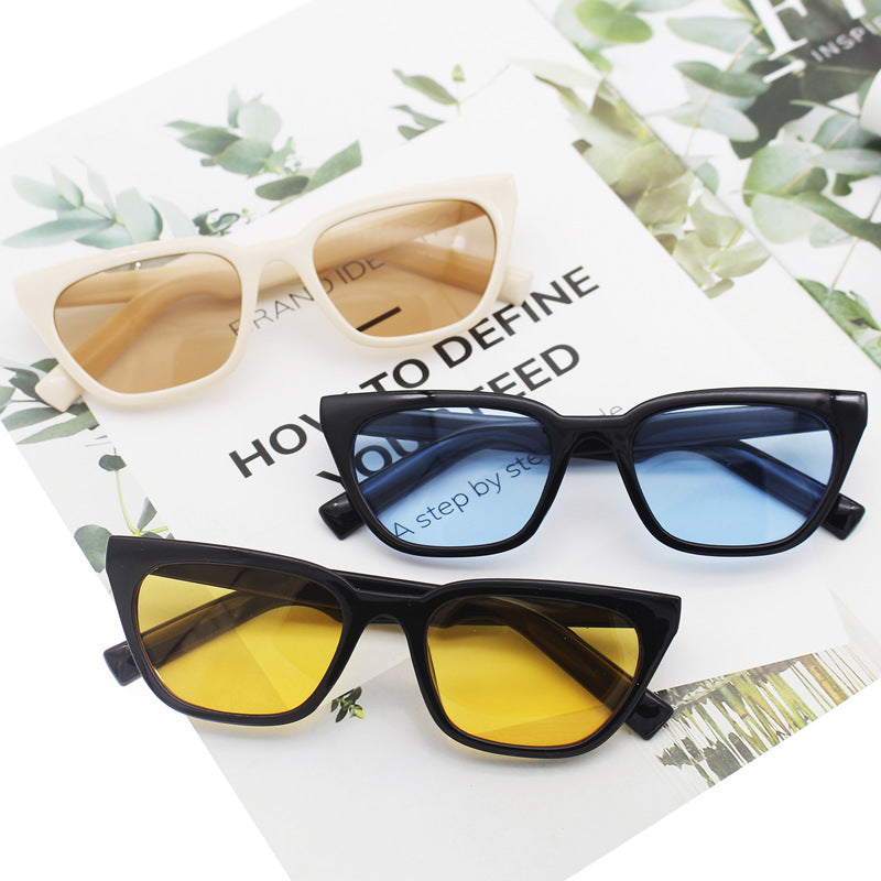 Damen geometrische Designer-Sonnenbrille im modernen Look Karnz