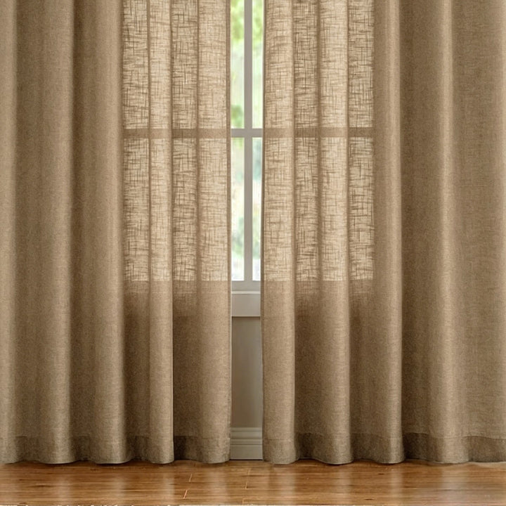 Durchsichtige Leinen-Fenstervorhänge Karnz