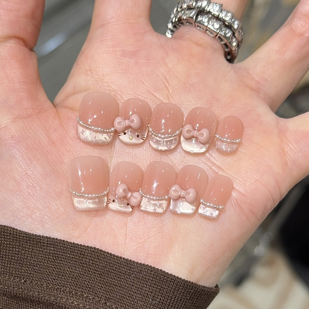 Künstliche Nail Art Spitzen mit Verspieltem Design Karnz