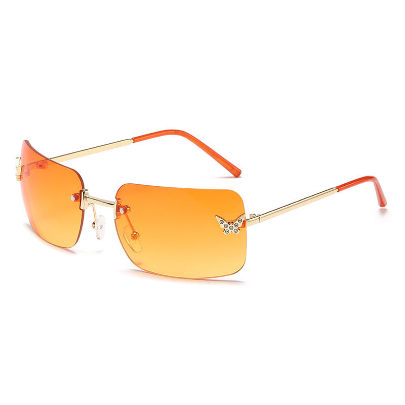 Damen Modische Sonnenbrille mit einzigartigem Rahmen und luxuriösen Akzenten Karnz