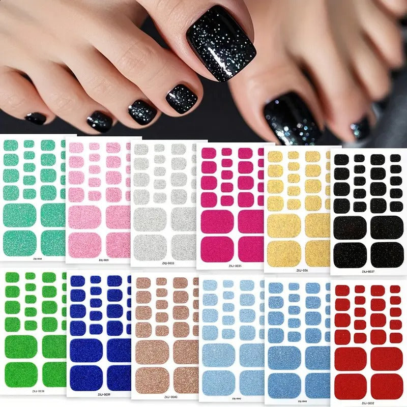 Premium Glitter Fußnagelabdeckungen