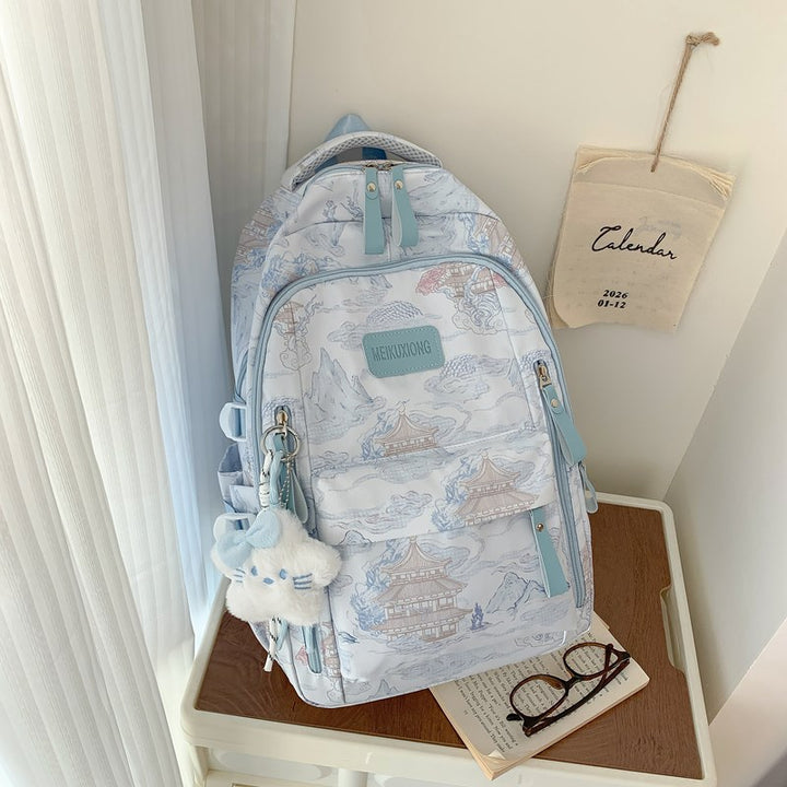 Stylische Illustrierte Rucksack Karnz