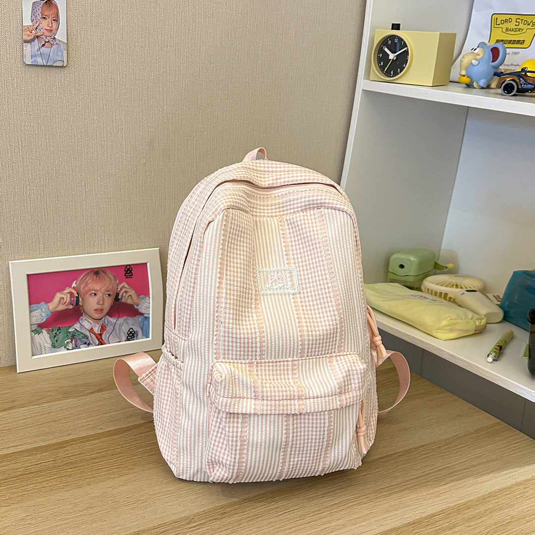 Lässiger gestreifter Rucksack
