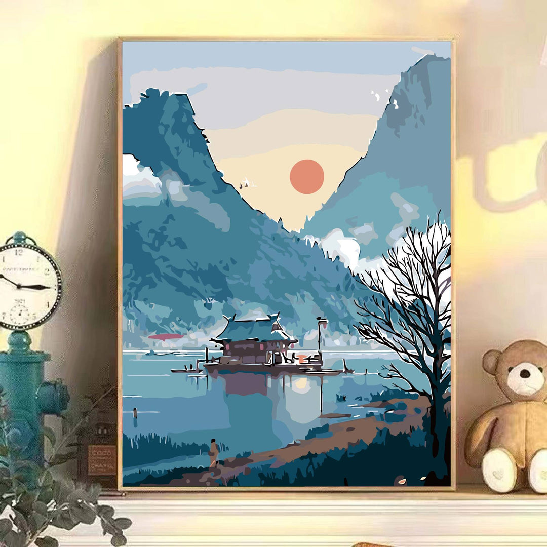Scenic Landscape Art Leinwanddruck Karnz