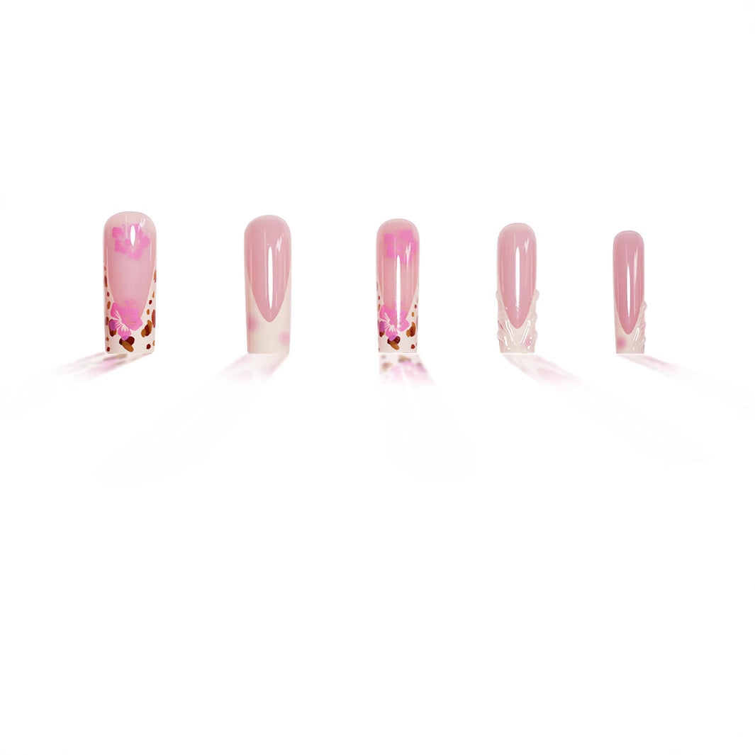 Floral Acrylnagelvergrößerungen Karnz