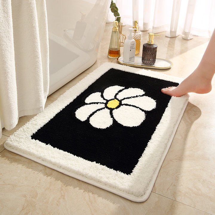 Floral Design Dusche Teppich